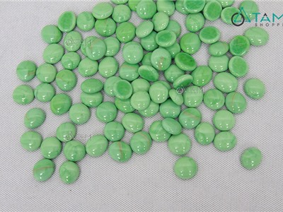 Sỏi trang trí thủy tinh đục màu xanh ngọc bích SOI-03